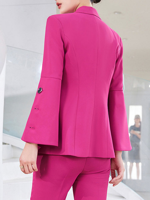 Yitimucengi õhukesed bleiserid naistele, 2024. aasta kontorinaised, uued moodsad pikkade varrukatega mantlid, tugeva revääriga kaherealised pükskostüümid
