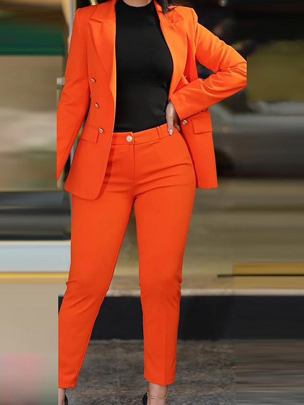 Naiste kaheosalised pükskostüümid, kevad-sügis salongirõivad, moes sobivad komplektid, 2023. aasta kardiganist top pliiatspüksid, naiste komplekt