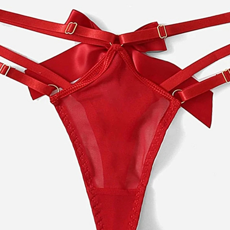 Set de lenjerie sexy din dantelă Lenjerie de corp pentru femei Seturi de sutien transparent pentru petrecere Sutien de lenjerie din dantelă + Set tanga scobită Set de lenjerie intimă кружев