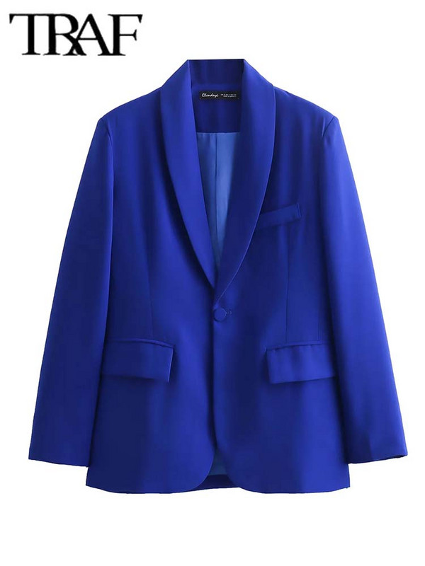 TRAF sieviešu uzvalku garu bikšu komplekti sievietēm 2 dab. Modes biroja mētelis, mētelis, formāls jauns divdaļīgs sieviešu apģērbs