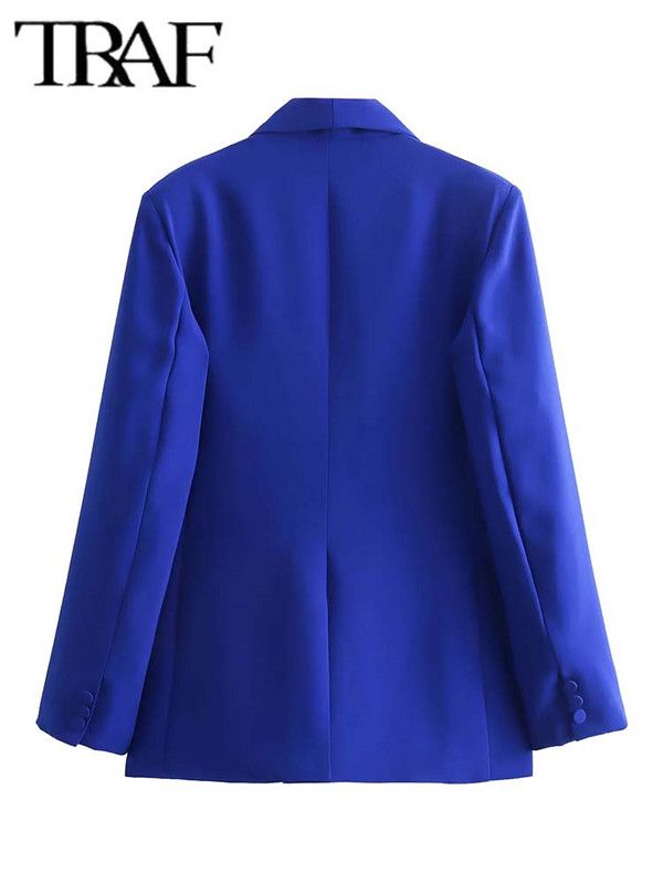 TRAF sieviešu uzvalku garu bikšu komplekti sievietēm 2 dab. Modes biroja mētelis, mētelis, formāls jauns divdaļīgs sieviešu apģērbs