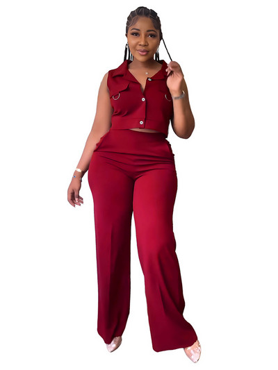 Kaheosaline komplekt naiste suveülikonnale, naiste elegantsed püksid ja pluusikomplekt, uus komplekt, rõivaste hulgimüük