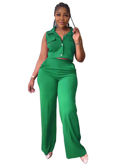 Kaheosaline komplekt naiste suveülikonnale, naiste elegantsed püksid ja pluusikomplekt, uus komplekt, rõivaste hulgimüük