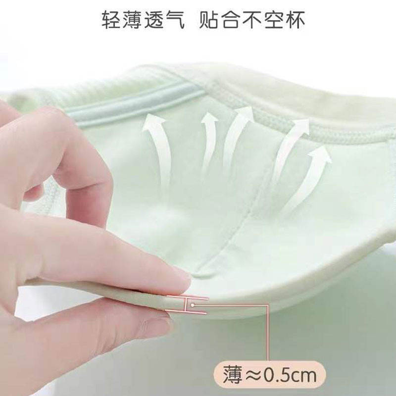 Uus mood Lihtne puuvillane tüdruku rinnahoidja aluspesu Üliõpilasrinnahoidja Teismeliste õhuke osa ilma terasrõngata Mugav magamisrinnahoidja spordivest