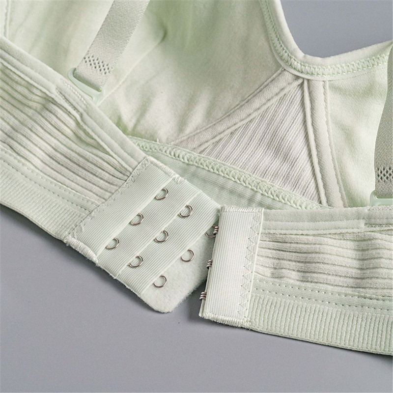 Uus mood Lihtne puuvillane tüdruku rinnahoidja aluspesu Üliõpilasrinnahoidja Teismeliste õhuke osa ilma terasrõngata Mugav magamisrinnahoidja spordivest