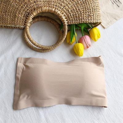 Sieviešu krūšturis bez siksnām Seksīgi bezšuvju viengabala cauruļu topi Bando cauruļu augšdaļas, noņemami spilventiņi intīmi