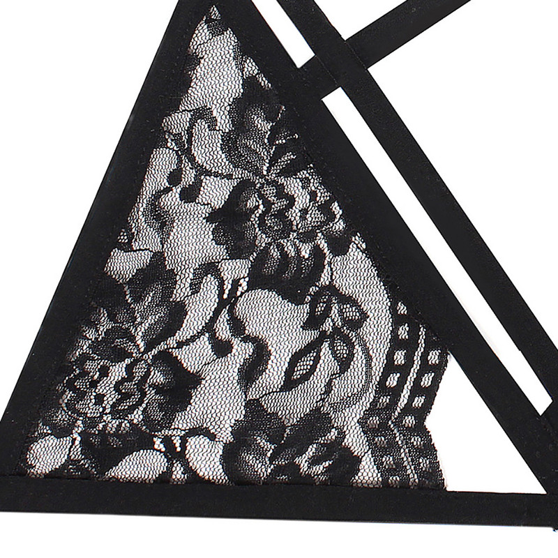 Női kötszer Szexi drótmentes melltartók Szexi fehérnemű kötőfék nyak Sex Bralette Női Cosplay jelmezek Csábító hálóruha Csipke melltartó