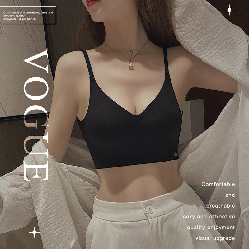 Suvine seksikas rinnahoidja naiste õhuke U-kujuline õmblusteta seljata aluspesu Triangle Cup kogumisrinnahoidja Naiste seksikas pesu aksessuaarid