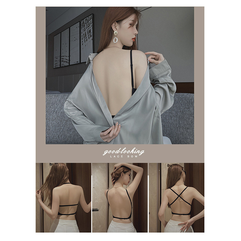 Suvine seksikas rinnahoidja naiste õhuke U-kujuline õmblusteta seljata aluspesu Triangle Cup kogumisrinnahoidja Naiste seksikas pesu aksessuaarid