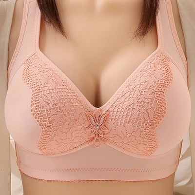 Plānas kokvilnas bezvadu apakšveļa, vestes stila mamma, pilna kausa sieviešu krūšturis, ērts elpojošs neilona audums