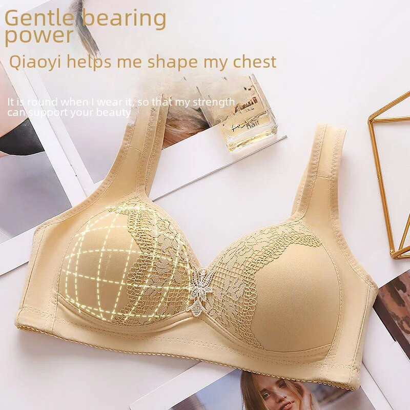 Plānas kokvilnas bezvadu apakšveļa, vestes stila mamma, pilna kausa sieviešu krūšturis, ērts elpojošs neilona audums