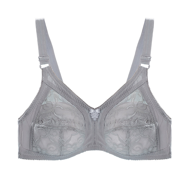 Yenlice Thin Bra Full Cup B 36 38 40 42 Bezvadu mežģīņu kokvilnas plānas polsterētas sieviešu krūšturi elpojošs melns viena krūšturis klasiskais krūšturis