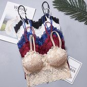 Naiste pitsist rinnahoidja Õmblusteta aluspesu Seljata vest Seksikas Push Up pesu Polsterdatud Bralette Suvine Naiste Intiimsed Sport Kärpinud topid