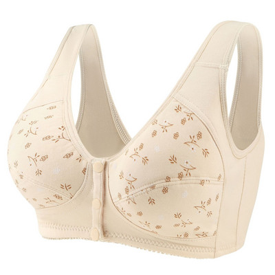 Aluspesu Naiste eest suletav nööbiga rinnahoidja ilma polsterduseta Juhtmeta kogumisrinnahoidjad Hingav õhuke aluspesu, suur kauss Bralette