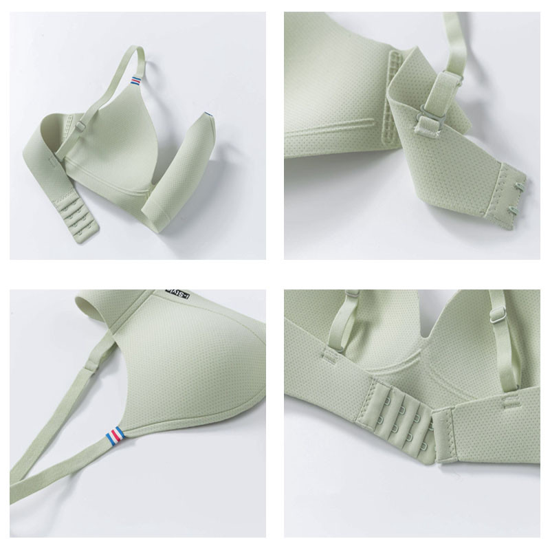 Britu pussalas viengabala bezšuvju bez tērauda gredzena krūšturis sieviešu plānās daļās, ērta, seksīga sporta apakšveļa