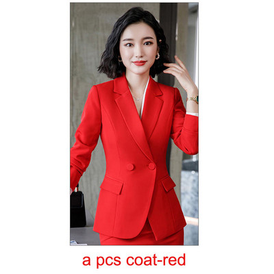 IZICFLY új stílusú őszi téli bor piros irodai munkaruha női blézer szett nadrág üzleti elegáns nadrág öltöny