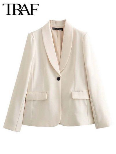 TRAF pikkade pükste komplektid naistele, 2-osaline mood kontoris soliidne bleisermantel, pidulik naiste ülikond, uus kaheosaline komplekt, naiste komplekt