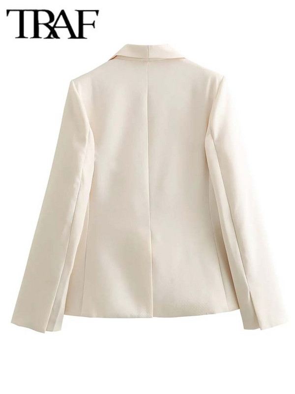 TRAF pikkade pükste komplektid naistele, 2-osaline mood kontoris soliidne bleisermantel, pidulik naiste ülikond, uus kaheosaline komplekt, naiste komplekt