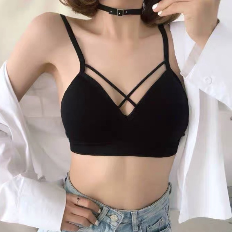 Mood, suvine ilus seljaga mähitud rind pimestamisvastane kogutud rinnahoidja Üliõpilastüdrukute mudelid ilma terasrõnga aluspesuta