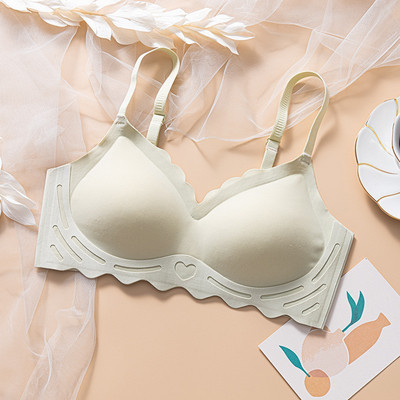 Jauns mīksts Push Up bezšuvju krūšturis sievietēm vasaras plānā elpojoša apakšveļa Bezvadu krūšturis, ērta, maza krūškurvja apakšveļa