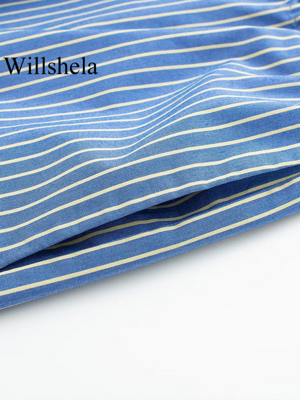 Willshela naiste moe triibuline nööriga pael, sirged püksid, vintage, keskmise elastse vöökohaga naiste stiilsed naiste püksid