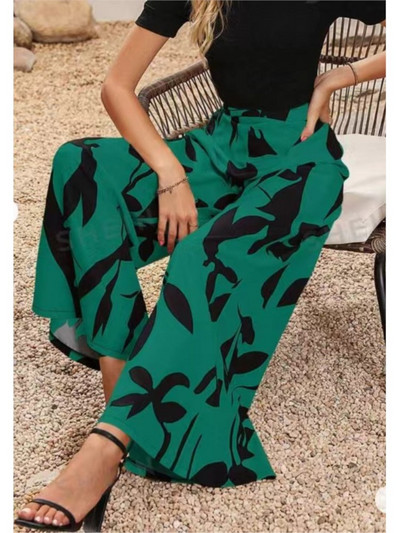 Női utcai nadrágok, 2024, új tavaszi, nyári divat, nyomott magas derekú, egyenes, hétköznapi széles szárú nadrág, bő hárem nadrág