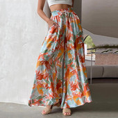 Platas bikses brīvi pieguļošs elastīgs viduklis, neizbalējošs, elpojošs viegls tērps vasaras sievietēm ar ananāsu apdruku