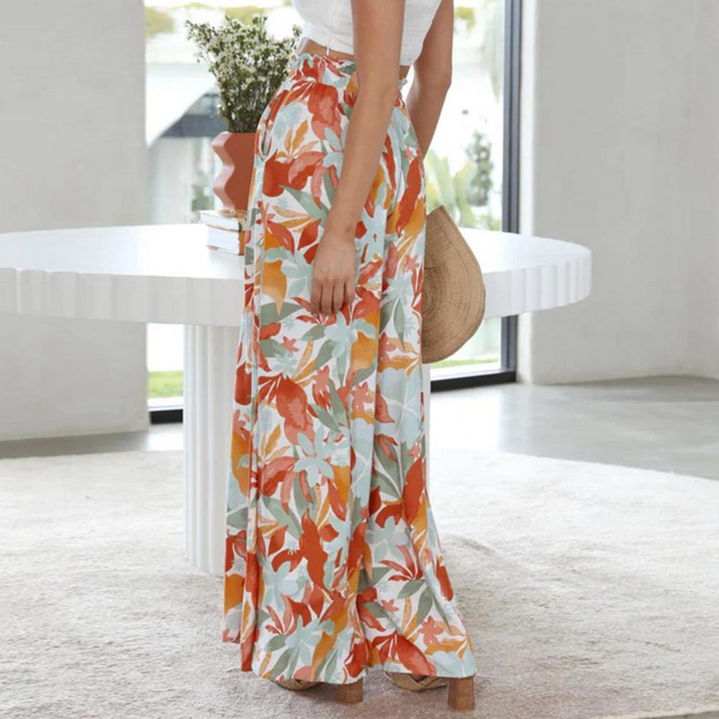 Platas bikses brīvi pieguļošs elastīgs viduklis, neizbalējošs, elpojošs viegls tērps vasaras sievietēm ar ananāsu apdruku