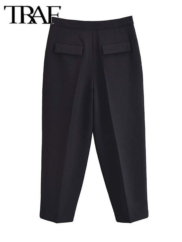 TRAF pahkluupükste komplektid naistele, 2-osaline moodne avav disain, bleisermantel, naiste ülikond, uus kaheosaline komplekt, naiste komplekt