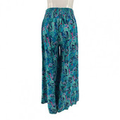 Ljetne široke hlače s printom Elegantne ženske široke hlače s retro printom Hlače s lepršavim hlačama visokog struka za posao, ležerne