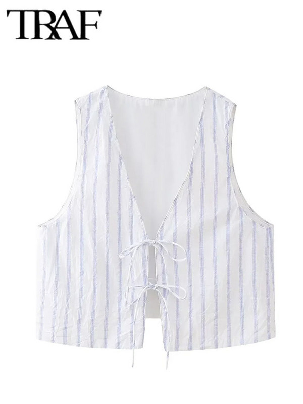 TRAF triibuline pidžaama stiilis pükste komplektid naistele, 2 osa, 2024, uus moodne triibuline püksid, naiste ülikond, kaheosaline komplekt, naiste komplekt