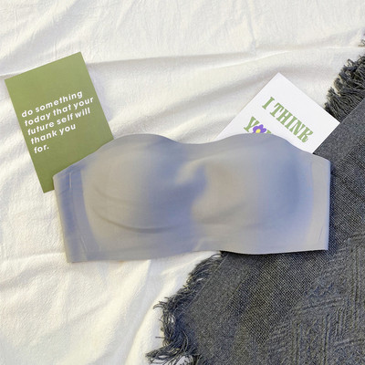 Olkaimeta aluspesu Naiste kandmine suvine õhuke libisemisvastane jälgedeta nähtamatuse toru pealmine želee artikkel rinnahoidja rinnahoidja ilma terasrõngata