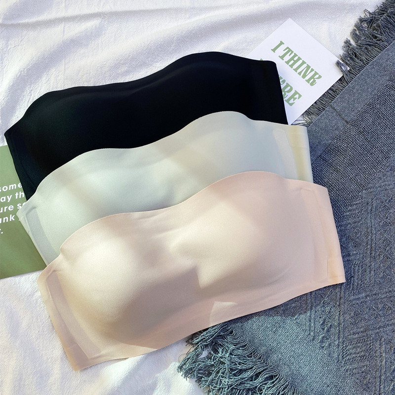 Olkaimeta aluspesu Naiste kandmine suvine õhuke libisemisvastane jälgedeta nähtamatuse toru pealmine želee artikkel rinnahoidja rinnahoidja ilma terasrõngata