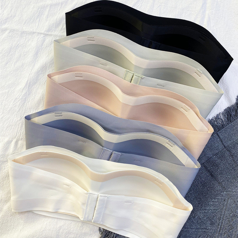 Olkaimeta aluspesu Naiste kandmine suvine õhuke libisemisvastane jälgedeta nähtamatuse toru pealmine želee artikkel rinnahoidja rinnahoidja ilma terasrõngata