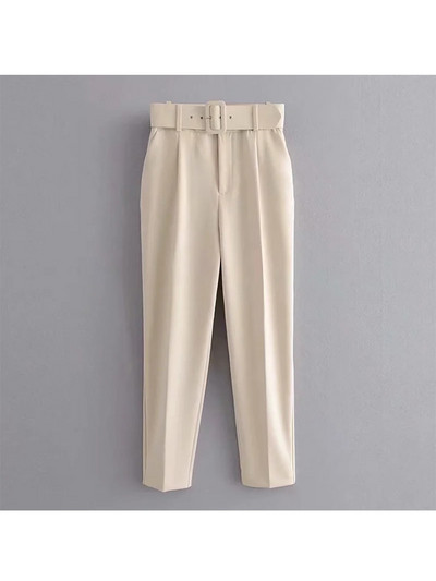 Icclek naiste ülikond, roheline pükskostüümid koos vööga, naine, 2-osaline pükskostüüm, pükskostüüm, bleiser, kontoripükste komplektid, naiste ülikonnad