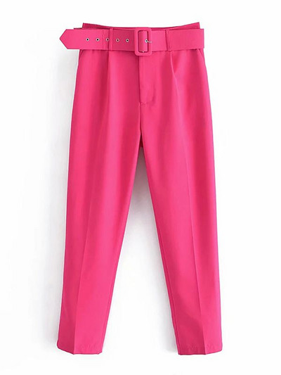 Icclek naiste ülikond, roheline pükskostüümid koos vööga, naine, 2-osaline pükskostüüm, pükskostüüm, bleiser, kontoripükste komplektid, naiste ülikonnad