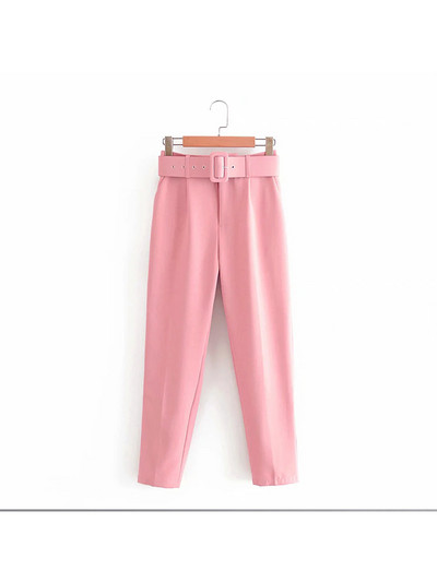 Icclek naiste ülikond, roheline pükskostüümid koos vööga, naine, 2-osaline pükskostüüm, pükskostüüm, bleiser, kontoripükste komplektid, naiste ülikonnad