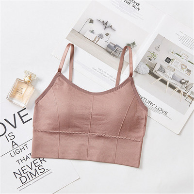 Ženski bešavni sportski grudnjak za trčanje u teretani Push Up Prozračni grudnjak Ženski podstavljeni prsluk Elastični gornji grudnjak za fitness donje rublje