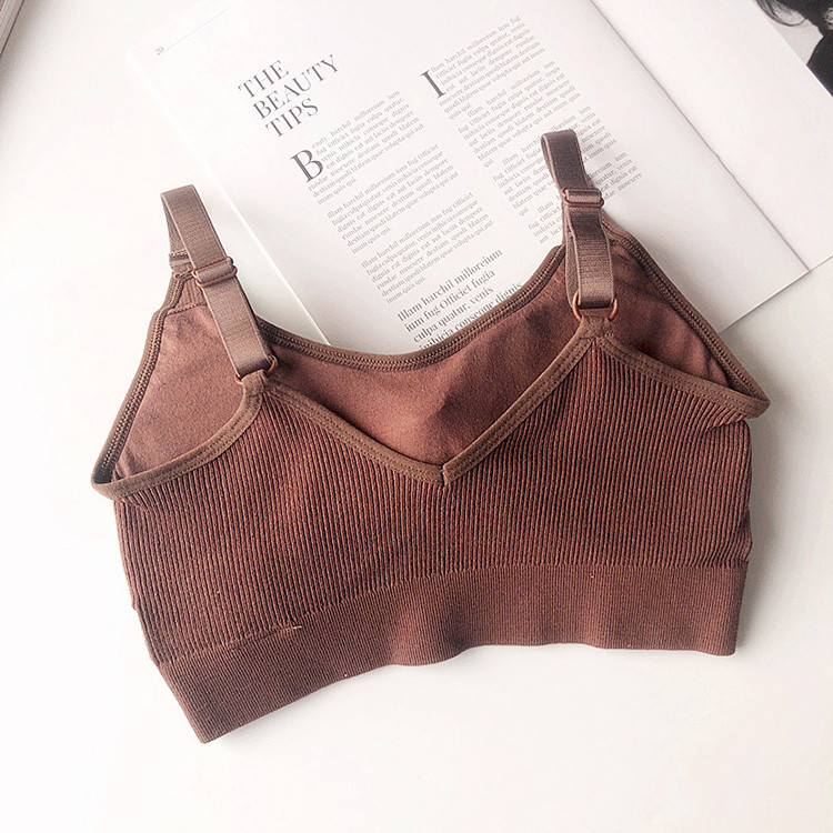 Ženski bešavni sportski grudnjak za trčanje u teretani Push Up Prozračni grudnjak Ženski podstavljeni prsluk Elastični gornji grudnjak za fitness donje rublje