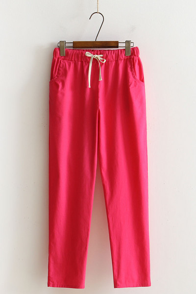 Naiste püksid kevadsuvi vabaaja haaremipüksid puuvillased elastsed vöökohad haaremi pahkluuni ulatuvad püksid kvaliteetsed naissoost daamidele