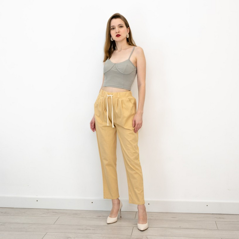 Naiste püksid kevadsuvi vabaaja haaremipüksid puuvillased elastsed vöökohad haaremi pahkluuni ulatuvad püksid kvaliteetsed naissoost daamidele