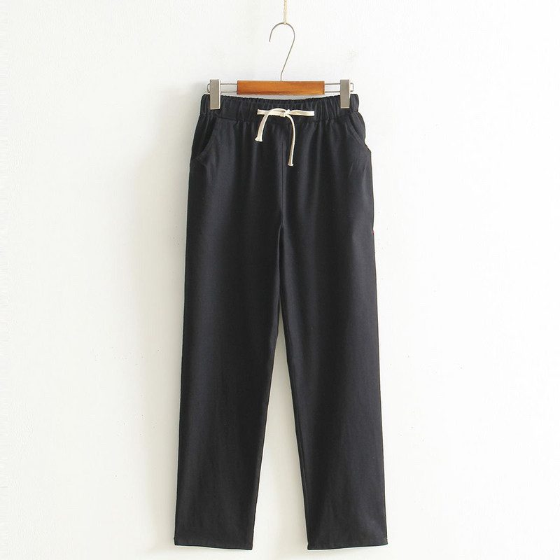 Naiste püksid kevadsuvi vabaaja haaremipüksid puuvillased elastsed vöökohad haaremi pahkluuni ulatuvad püksid kvaliteetsed naissoost daamidele