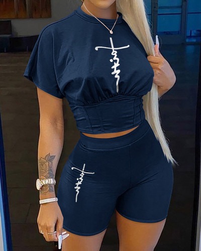 2022 nyári női alkalmi divatraglán ujjú nyakkendő, festett felső + nadrág kétrészes Camo nadrág leopárdmintás vonós szett, női öltöny