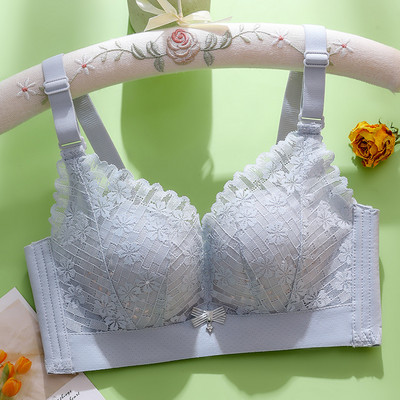Légáteresztő cső felső felni nélkül összegyűjti megereszkedett melltartó puha, kényelmes vékony fehérnemű Szexi csipke a mellkas köré tekerve