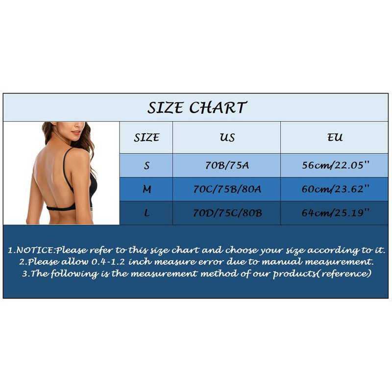 Női aktív melltartó Szexi hát nélküli fehérnemű, gyönyörű, U alakú, nyári melltartó, ultravékony bud melltartó, mély V nyakú, vágásos felső női