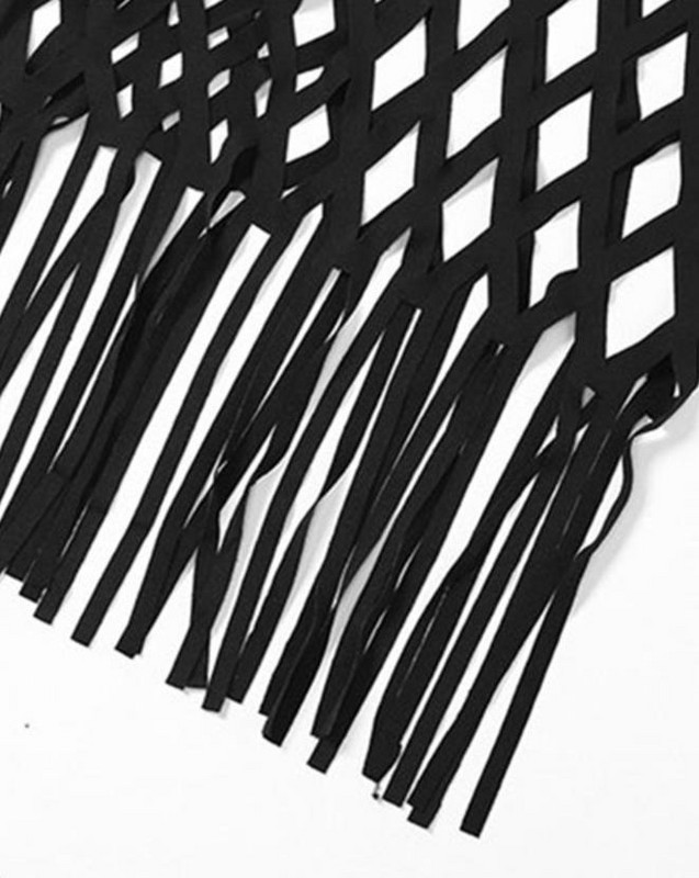 Komplet kratkih suknji s izdubljenim gornjim dijelom i resicama, novi dvodijelni setovi ženske odjeće za 2022.