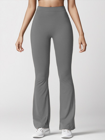 Proljeće i ljeto 2024. Nove ženske mekane hlače visokog struka u krosnom stilu, sportske hlače za slobodno vrijeme, joga, mliječno svileni materijal