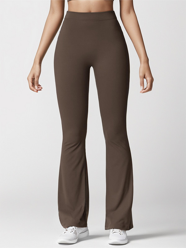 Proljeće i ljeto 2024. Nove ženske mekane hlače visokog struka u krosnom stilu, sportske hlače za slobodno vrijeme, joga, mliječno svileni materijal