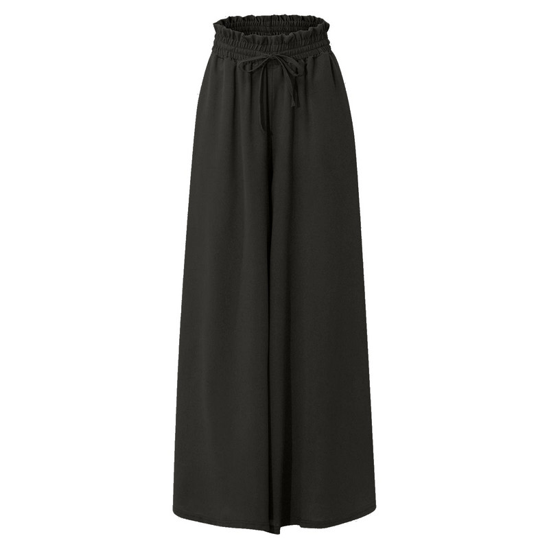 Püksid naistele Suvine Sügis Laia säärega püksid Kõrge vöökohaga joogapüksid Boho Beach Palazzo Püksid Naistele Suured püksid