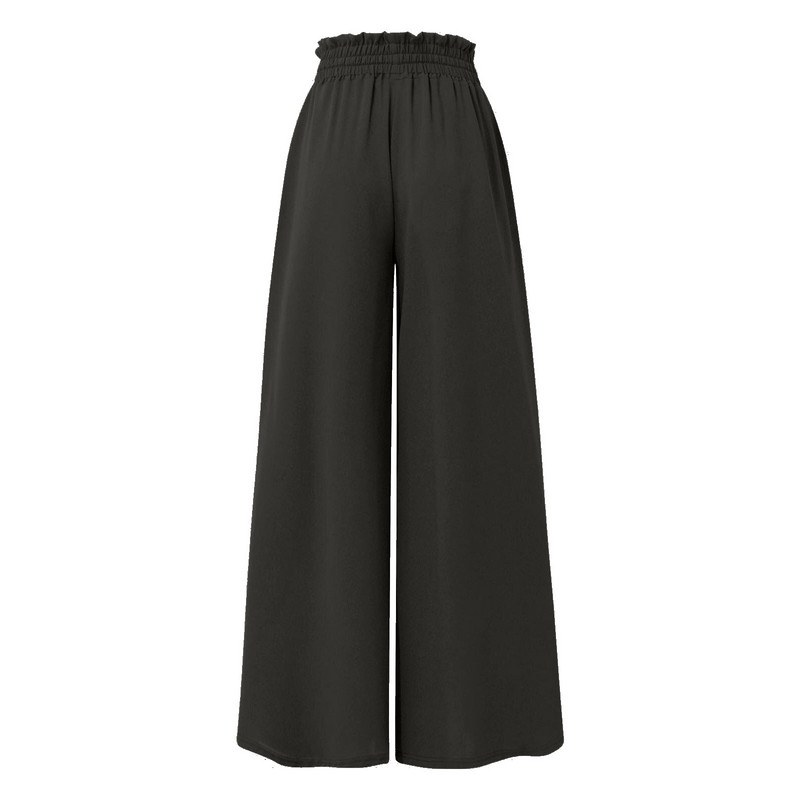 Püksid naistele Suvine Sügis Laia säärega püksid Kõrge vöökohaga joogapüksid Boho Beach Palazzo Püksid Naistele Suured püksid